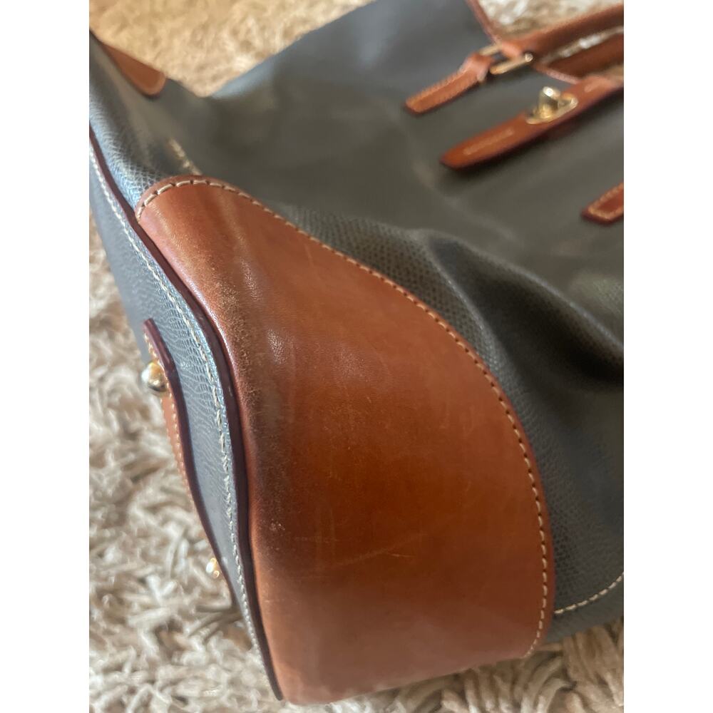 DOONEY & BOURKE Shelby Shopper Tote Bag Purse Leather Big TRAVEL OFFICE LARGE - Picture 13 of 14